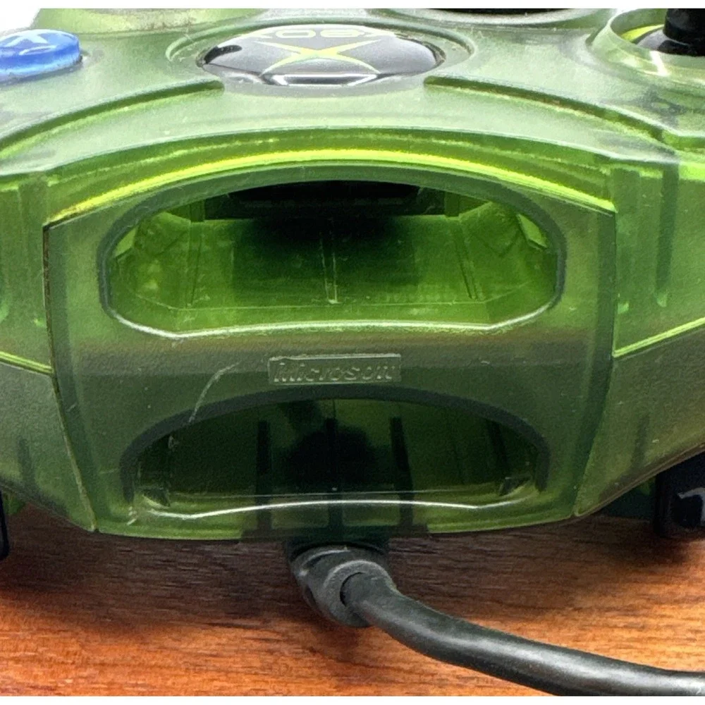 Original Xbox S Type Clear Green Wired Controller *UNTESTED*